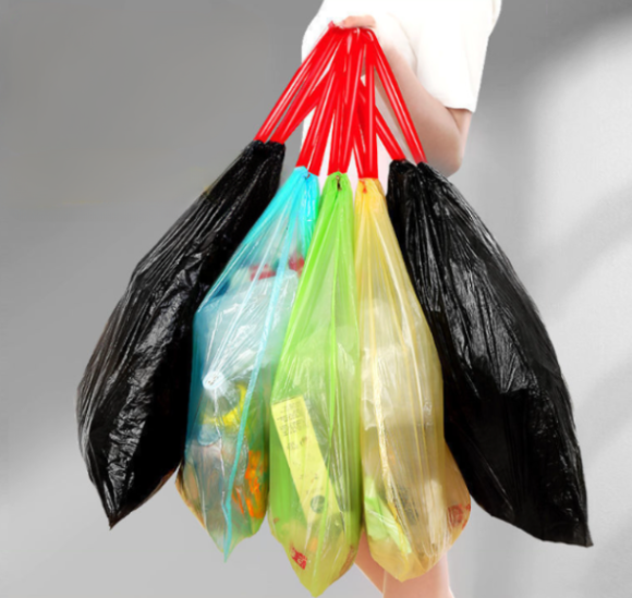 Мешки для мусора с завязками цветные (60 шт.)