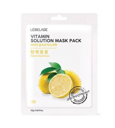 Тканевая маска для лица с витаминами LEBELAGE, 25 G