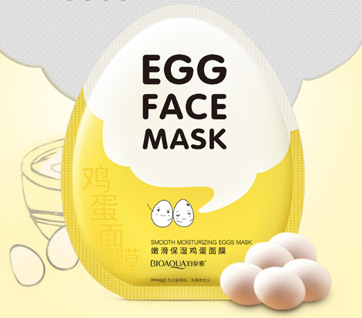 Тканевая маска для лица яичная BioAqua Egg  