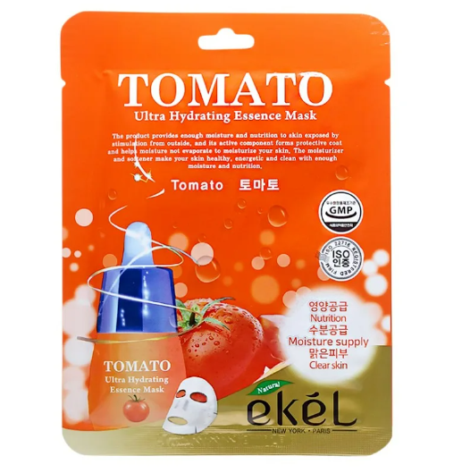 Увлажняющая маска для лица с томатом EKEL , 25 мл