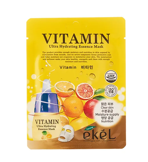 Увлажняющая маска для лица с витаминами EKEL , 25 мл