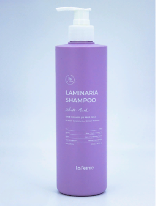 Шампунь для волос с ламинарией "Белый Мускус" LA FERME, 500 мл 